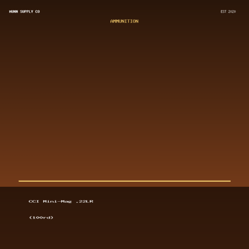 CCI Mini-Mag .22LR (100rd)