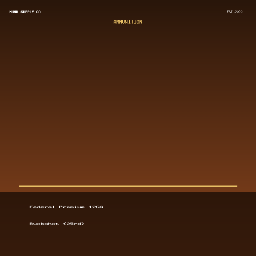 Federal Premium 12GA Buckshot (25rd)