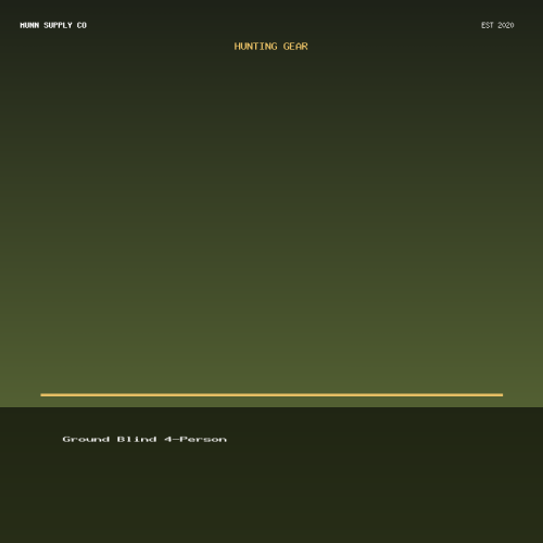 Ground Blind 4-Person